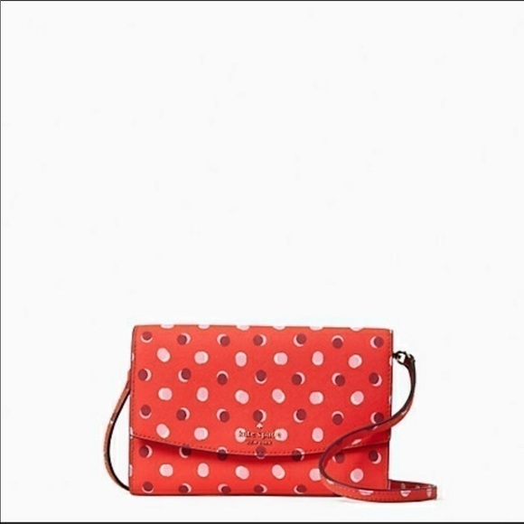 NWT Kate Spade Laurel Way Fiesta Dot Winni-Digital Red - Picture 1 of 5